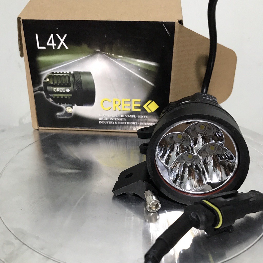 đèn trợ sáng l4 x lắp xe máy,xe điện loại 1