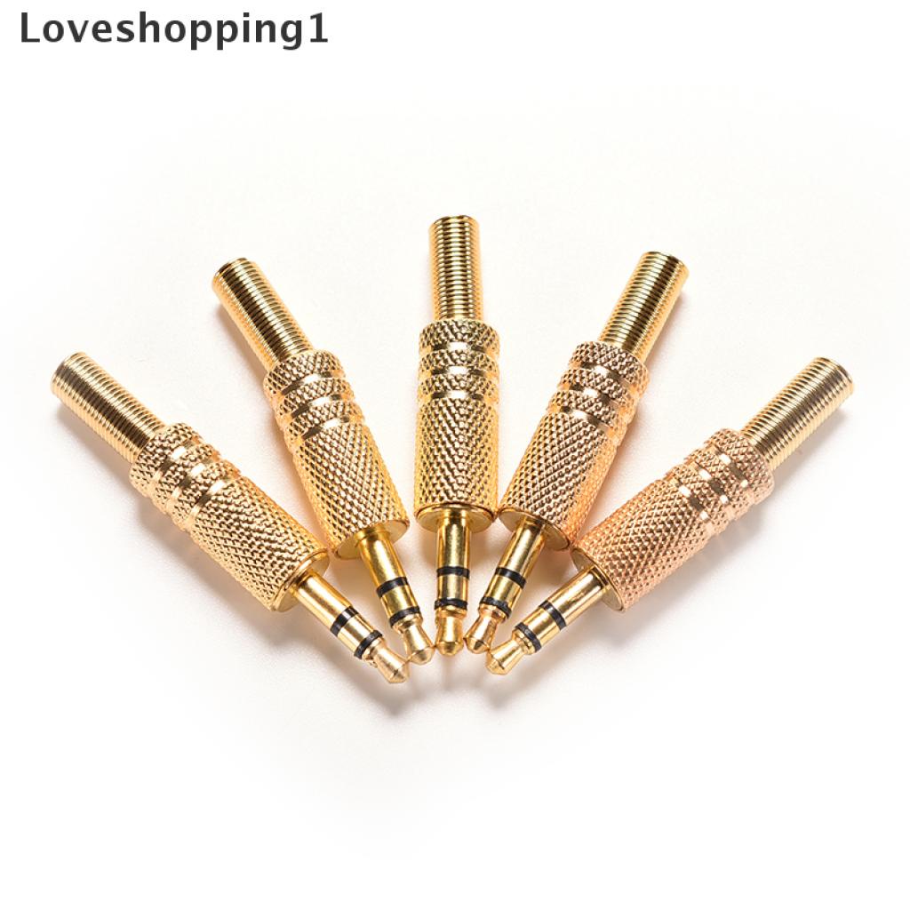 1 Jack Cắm Chuyển Đổi Âm Thanh TRS Mạ Vàng 3.5mm 1 / 8 "