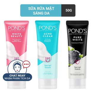 Sữa rửa mặt sáng da giúp sạch khuẩn Pond's White Beauty 50g