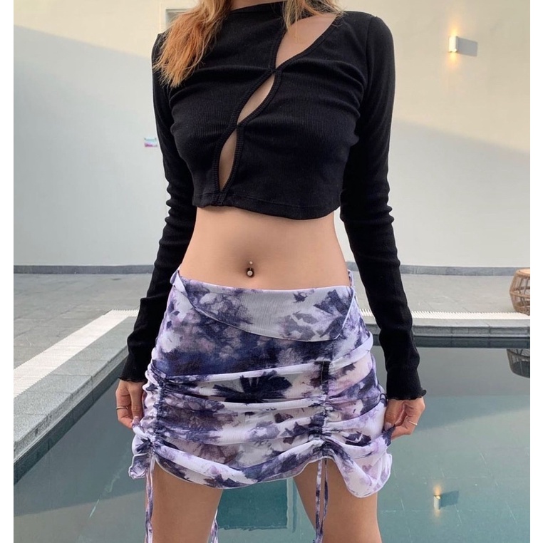 Váy loang dây rút Violet