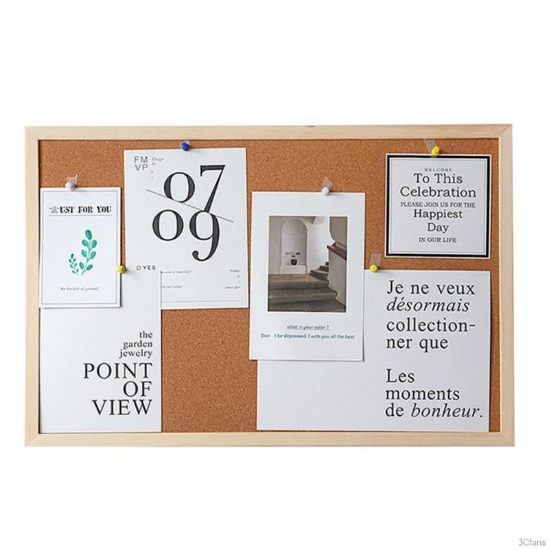 Tấm bảng gỗ bần ghim giấy ghi chú / tranh ảnh trang trí nhà cửa | BigBuy360 - bigbuy360.vn