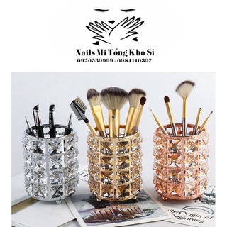 Lọ đựng cọ trang điểm bằng pha lê, lọ đựng cọ vẽ trang trí nail