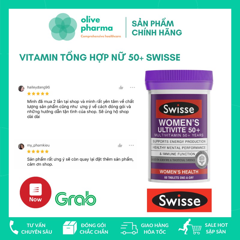 [CHÍNH HÃNG 100%] VITAMIN ULTIVITE MULTIVITAMIN NỮ 50+ Úc