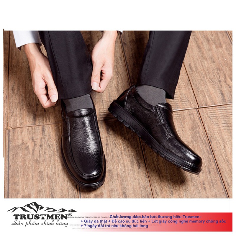 Giày nam công sở giày tây nam cho doanh nhân Trustmen GLG055 Cuocsongvang