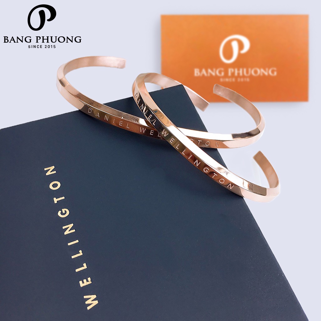 [Thanh lý 2020] Vòng tay Daniel Wellington Classic Cuff Silver - DW Chính Hãng date 2020