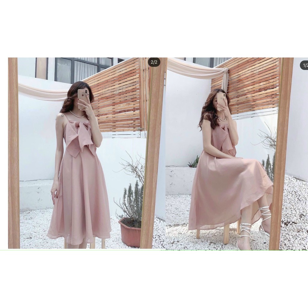 Đầm xòe nữ đẹp, đầm xòe dáng dài cho phái nữ, kiểu dáng nữ tính, hàng đẹp bán shop, phom dưới 55kg- tùy chiều cao | BigBuy360 - bigbuy360.vn