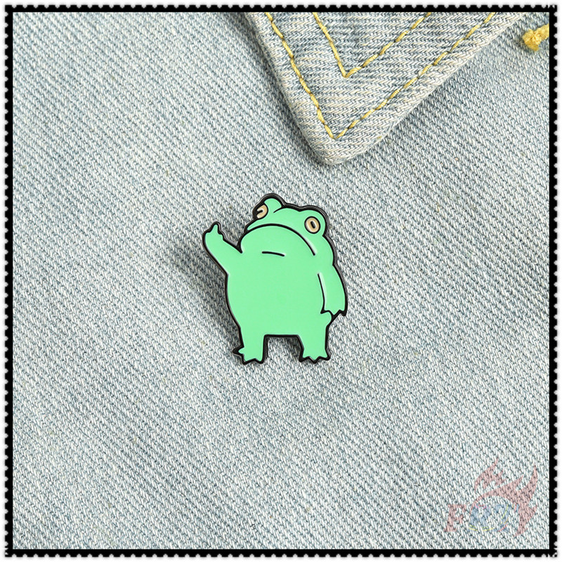 Ghim cài áo hình chú ếch vui nhộn xinh xắn