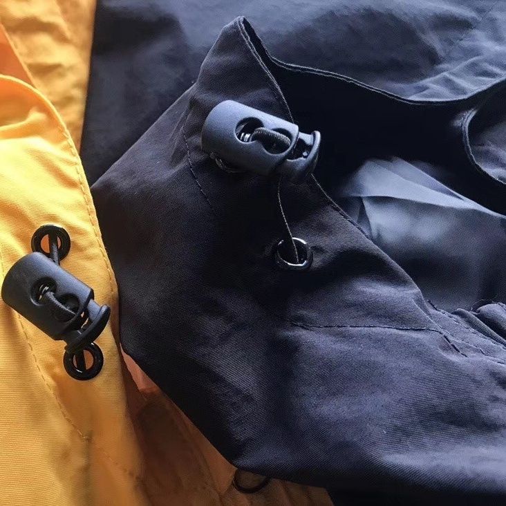 The North Face Áo Khoác Gió Có Mũ Trùm Phối Khóa Kéo Chống Thấm Nước Cá Tính