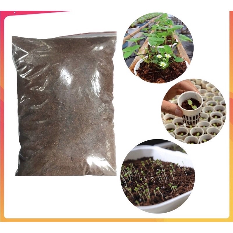 2kg MÙN XƠ DỪA TRỒNG RAU, CÂY CẢNH