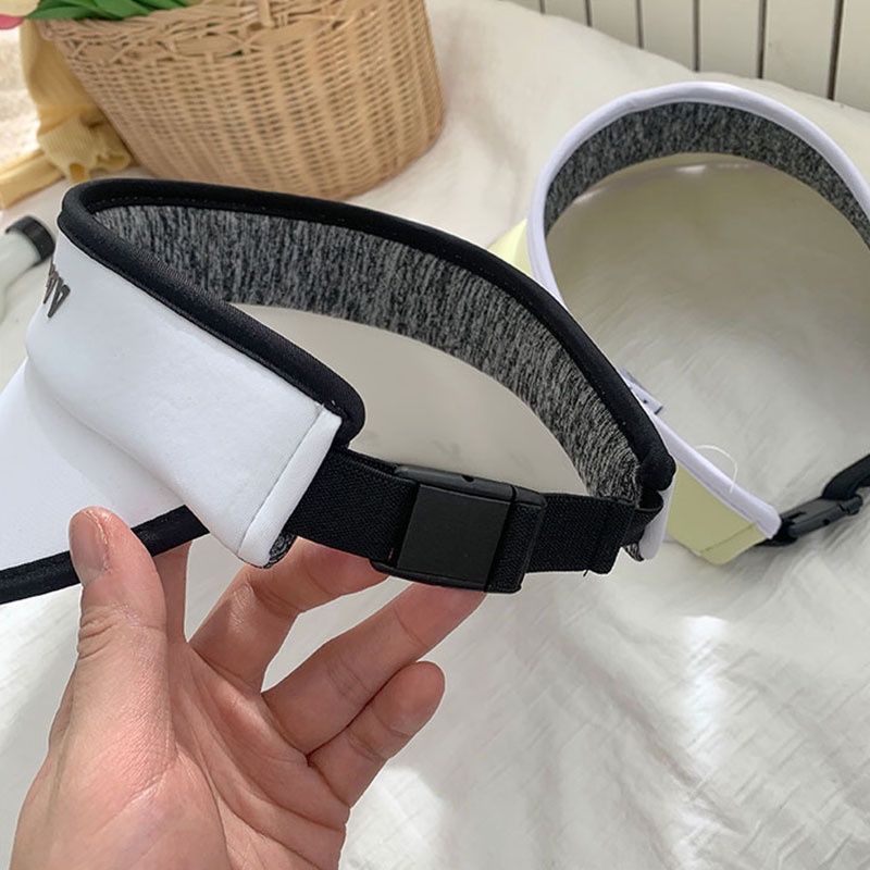 Mũ lưỡi trai chống nắng nửa đầu chống tia UV thời trang thể thao du lịch họa tiết chữ