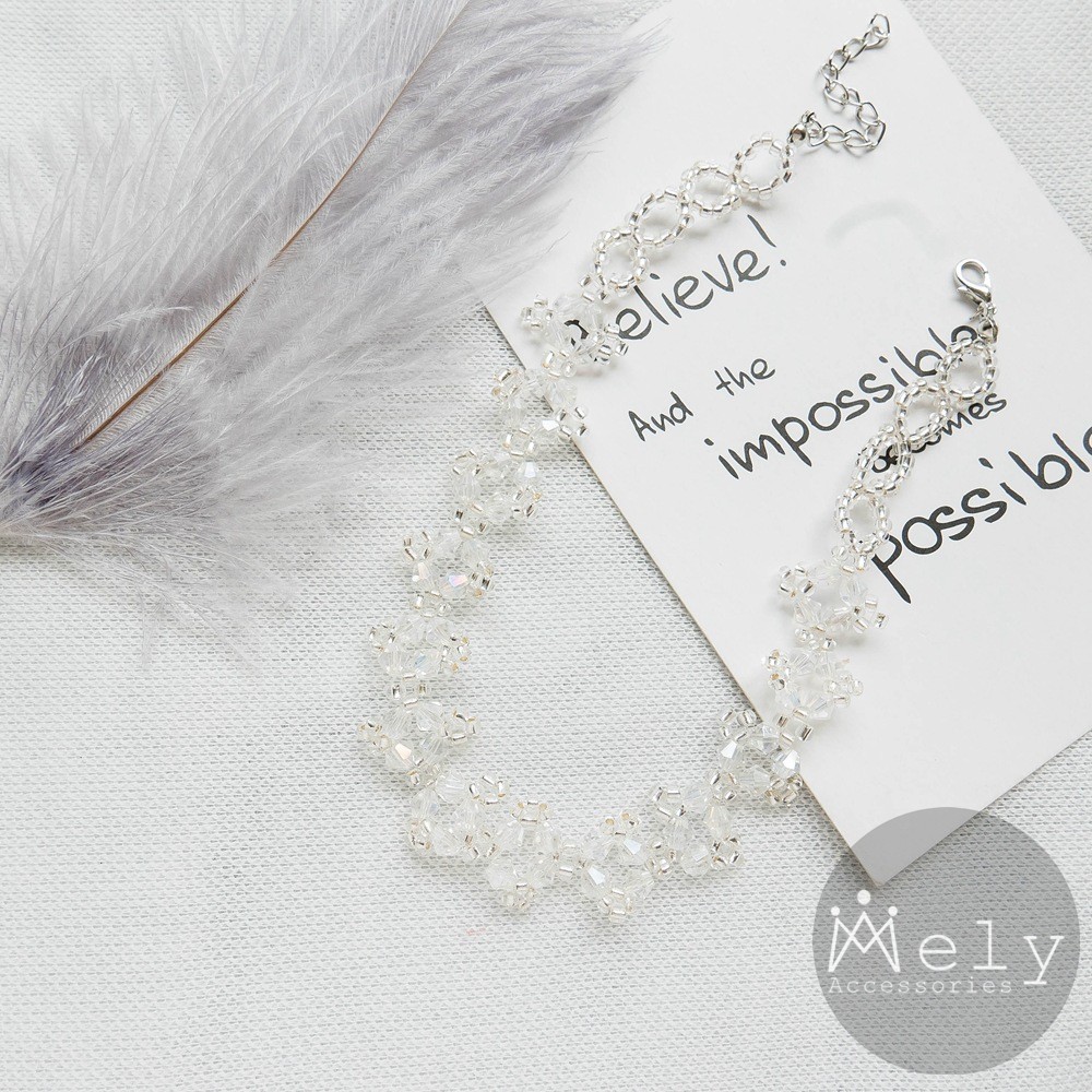 VÒNG CỔ CHOKER PHA LÊ NGỌC - MELY 889