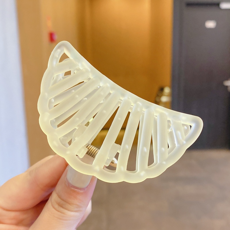 Kẹp tóc acrylic màu xanh lá thời trang xu hướng Hàn quốc