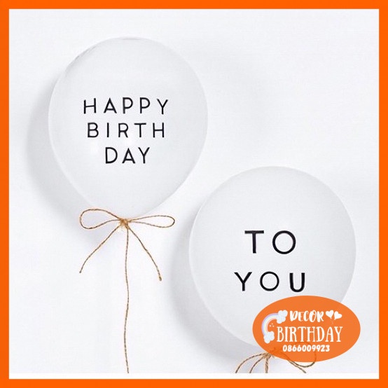 Bóng Bay in chữ Happy Birthday To You SIÊU XINH Trang Trí Sinh Nhật Cho Bé, Sinh Nhật Người Yêu, Bạn Trai, Bạn Gái