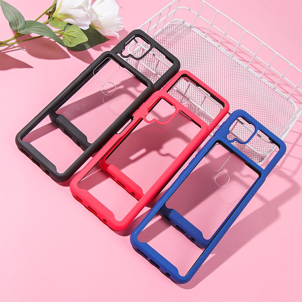BEBETTERM Ốp Điện Thoại TPU Chống Sốc Chống Rơi Tích Hợp Bảo Vệ Màn Hình Cho Samsung Galaxy A21s A12