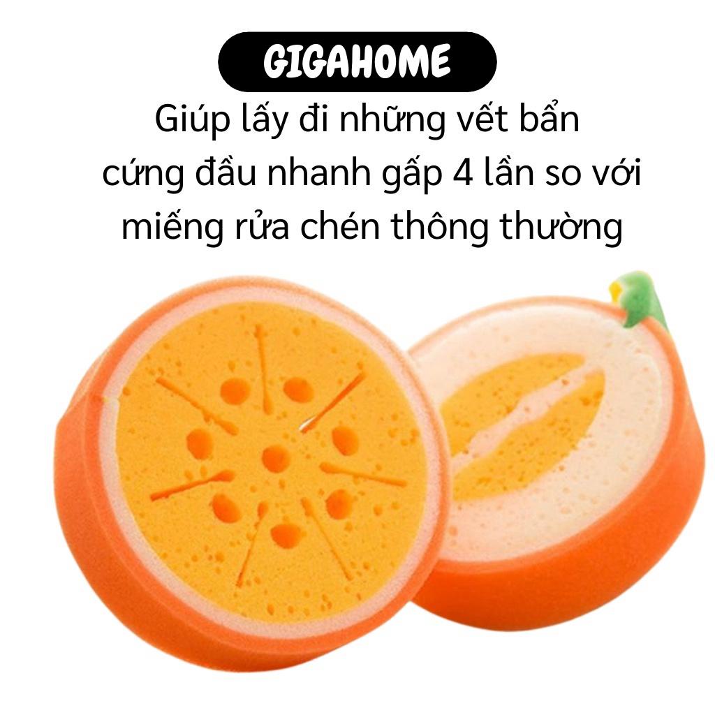 Miếng Rửa Chén GIGAHOME Miếng Bọt Biển Tạo Bọt Chà Rửa Chén Bát Hình Trái Cây 3592