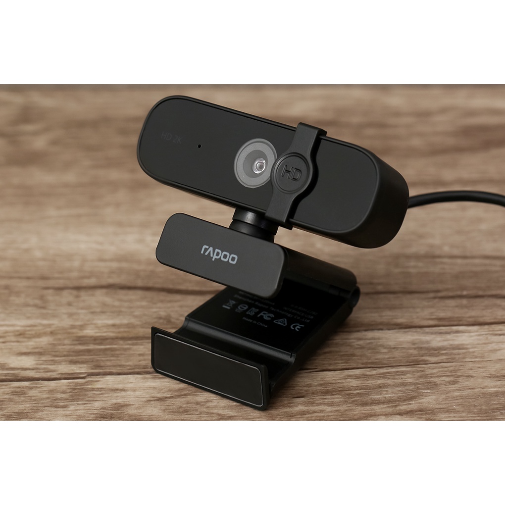 Webcam máy tính Rapoo C280 2K (2560 x 1440) 4MP 2K/30fps tích hợp mic giảm ồn hỗ trợ học trực tuyến online livestream pc