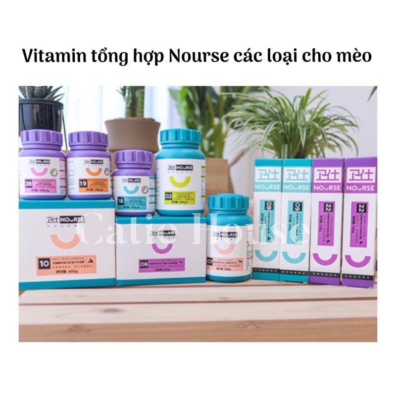 Tổng Hợp Nourse Viên Nhai, gel, Vitamin, Lysine, Taurine, Dưỡng lông cho chó mèo