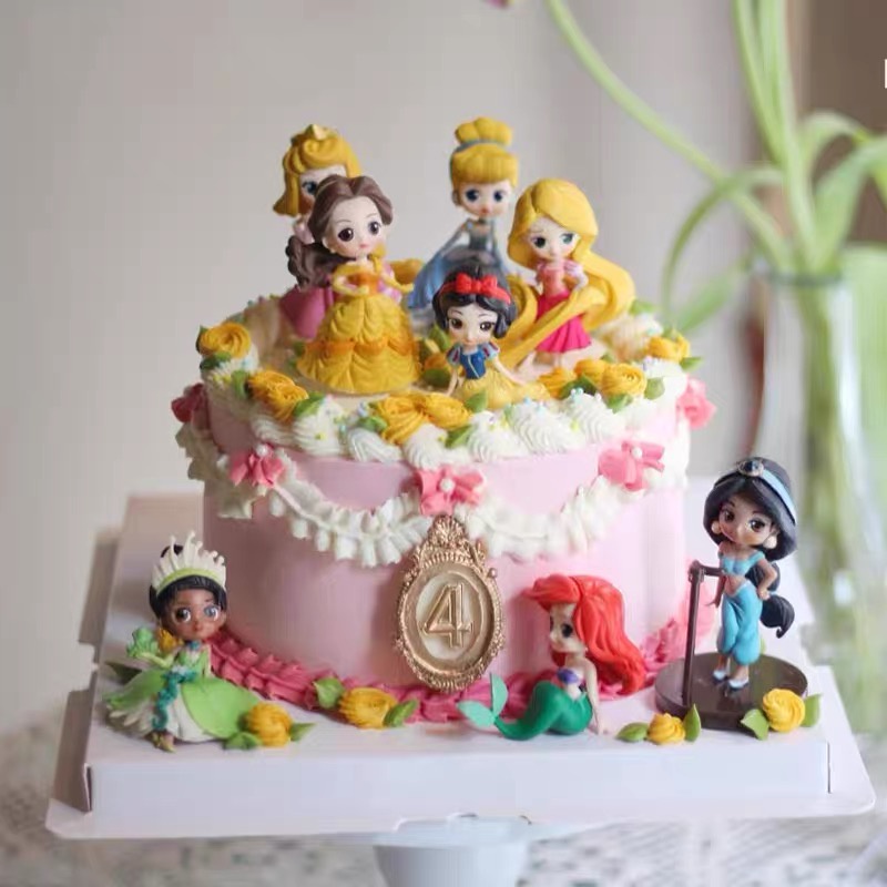 Set trang trí 8 công chúa Disney đứng