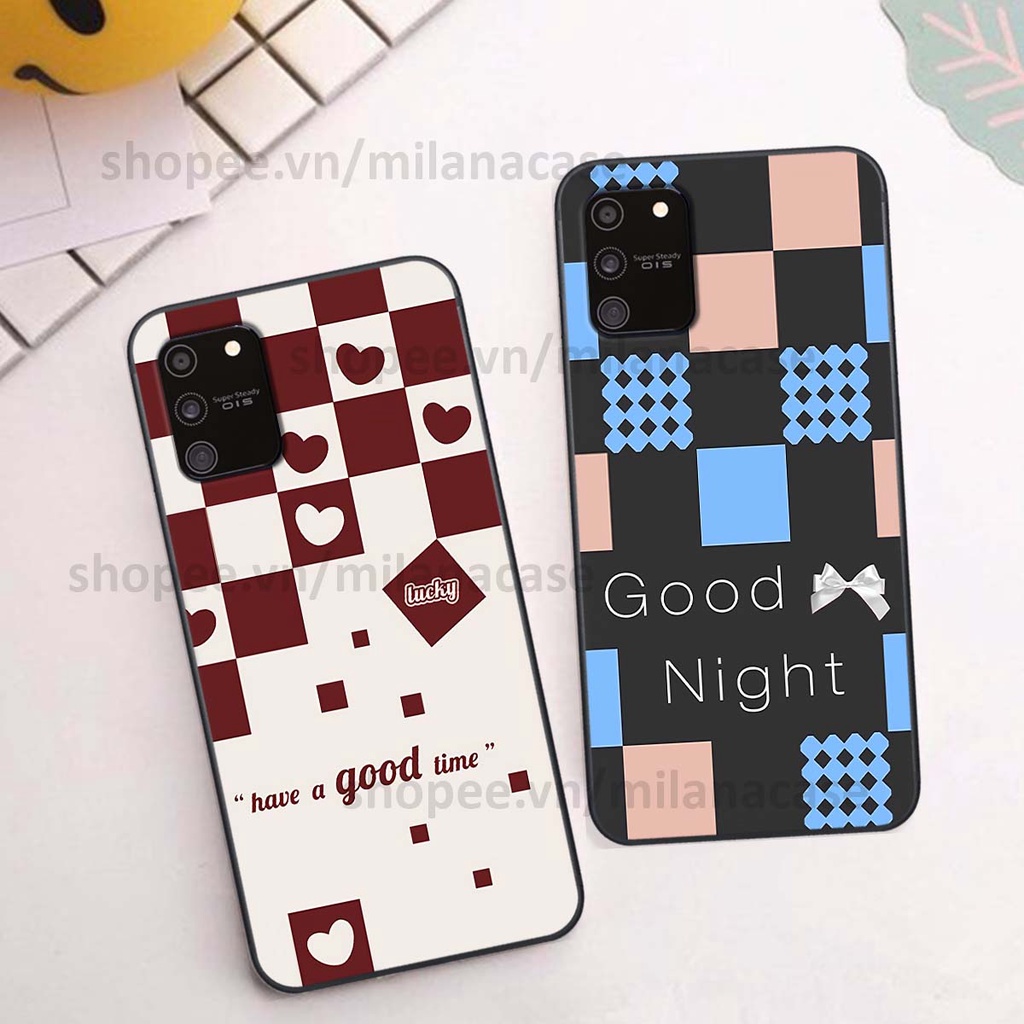 Ốp Samsung S10 Lite caro họa tiết nhiều màu sắc siêu đẹp thời trang cá tính