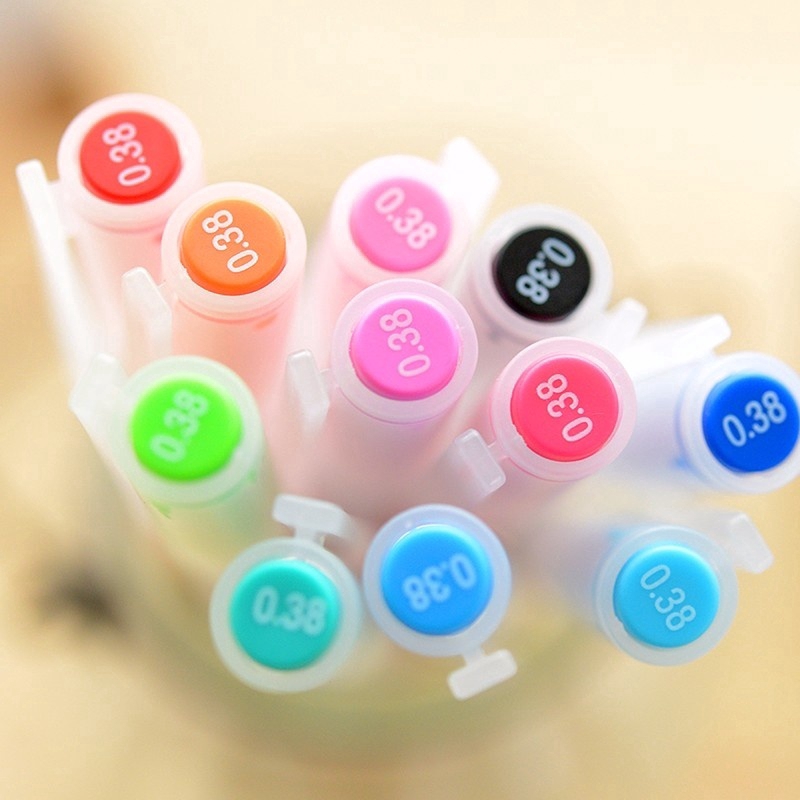 Set 12 bút gel màu phong cách Nhật Bản đa dụng