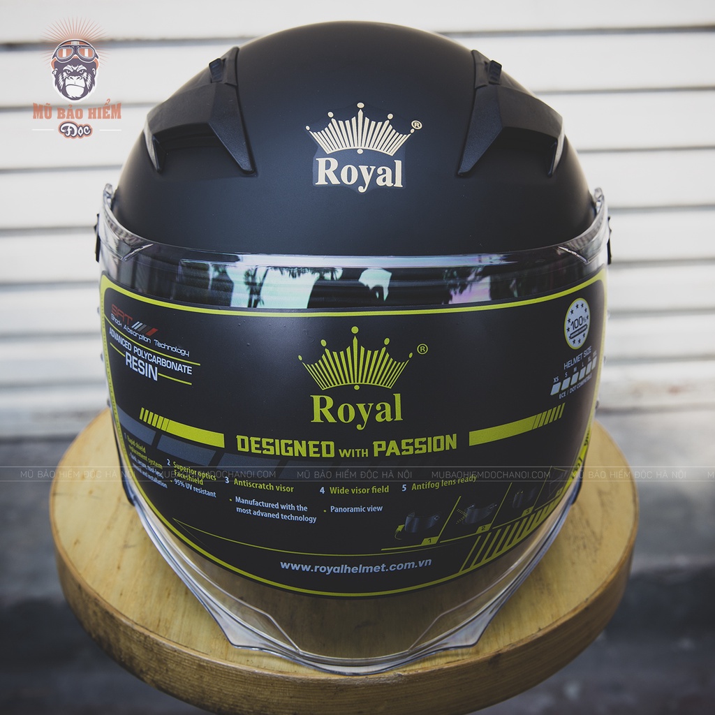 MŨ BẢO HIỂM 3/4 ROYAL M268 (2 KÍNH) – NHIỀU MÀU