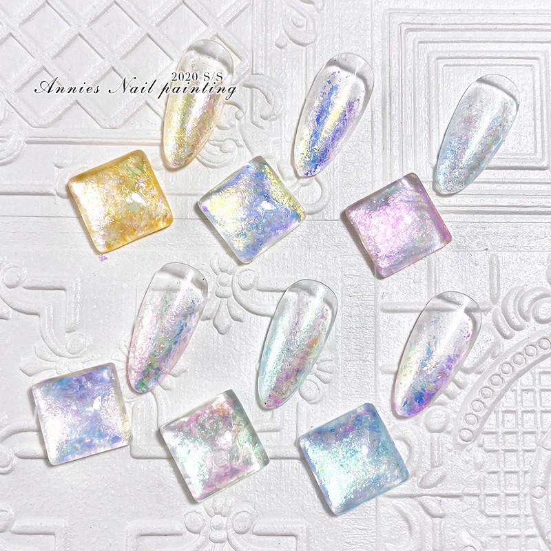 Bột opal phủ móng trang trí hiệu ứng phân cực lấp lánh thời trang