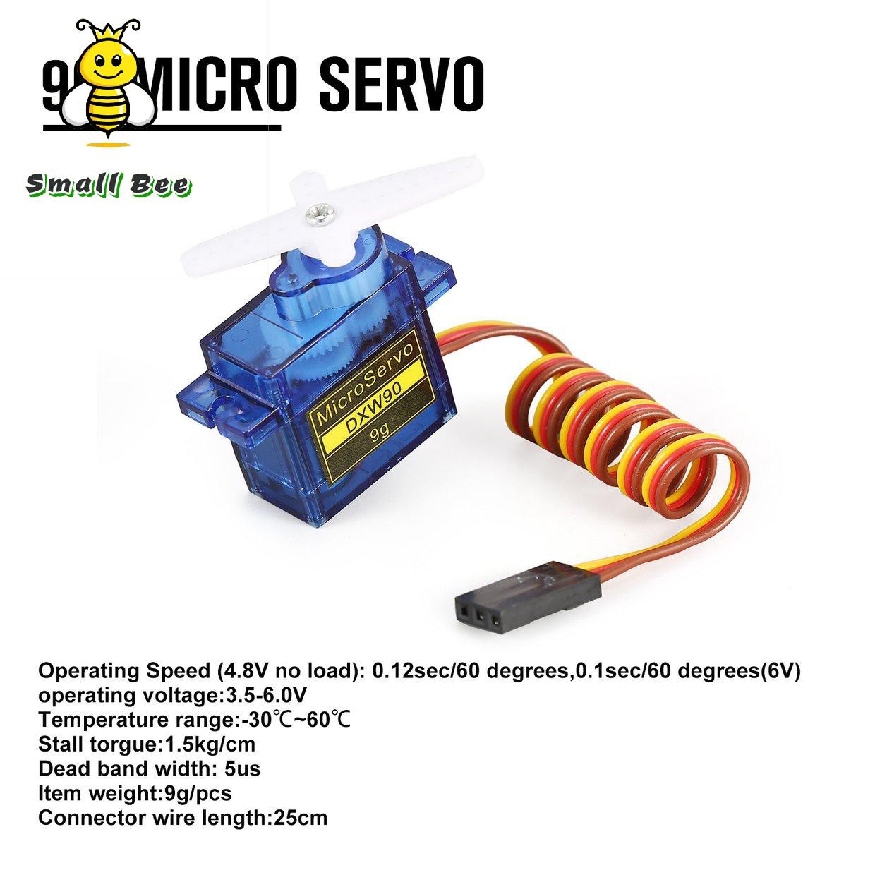 RC Set 5 Động Cơ Servo 9g Micro Cho Đồ Chơi Điều Khiển Từ Xa