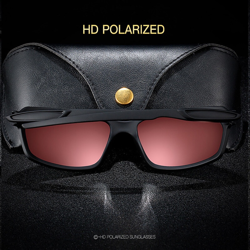 Kính Chống Nắng Phân Cực Mặt Vuông Chất Lượng Cao Phong Cách Vintage Cho Nam Và Nữ