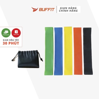 [GIẢM 10% ĐƠN 0Đ] Dây kháng lực, dây đàn hồi tập gym mông đùi cao su MINI BAND 5 Màu BUFFIT -  Lite Edition