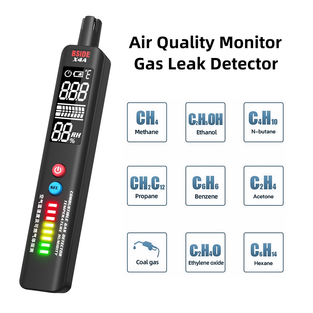 DIYMORE Thiết bị đo độ ẩm khí gas bside x4a kèm phụ kiện