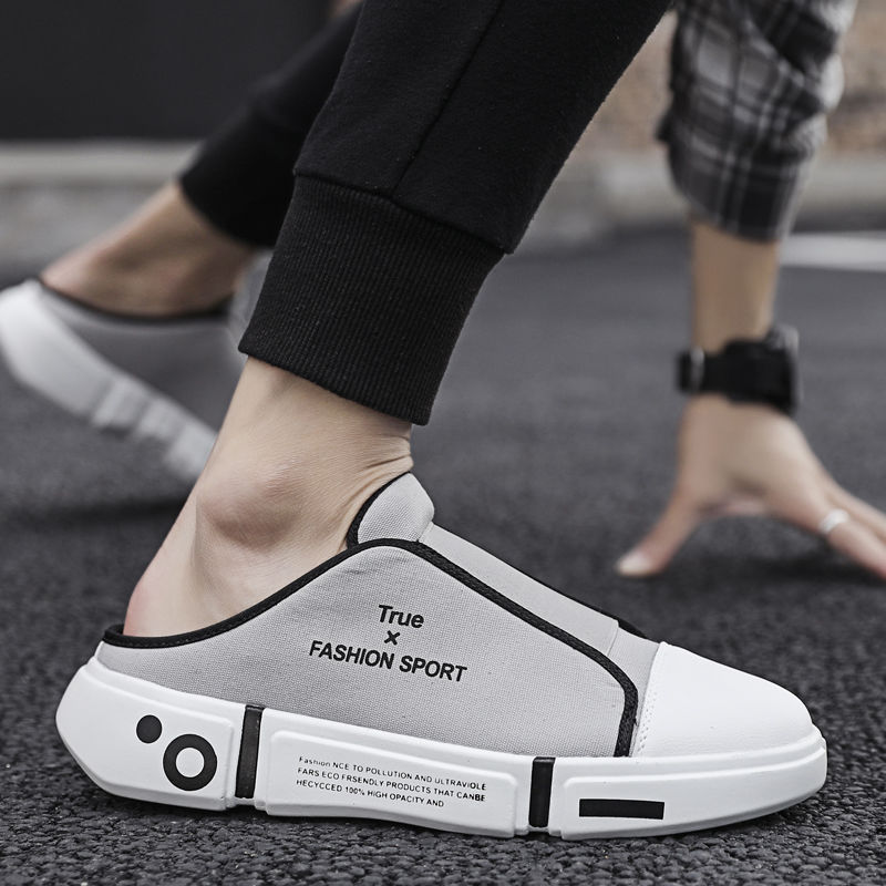 Giày lười màu trắng thoáng khí phong cách Hàn Quốc cho nam