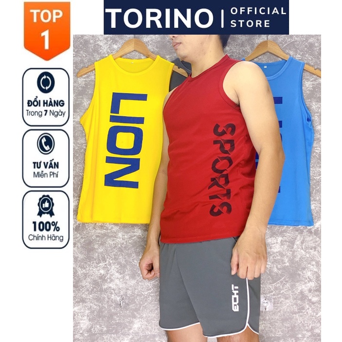 Áo ba lỗ 𝐒𝐏𝐎𝐑𝐓𝐒, áo tập gym, thể thao, chạy bộ nam chất vải Thun Mè Thái cao cấp siêu thoáng mát