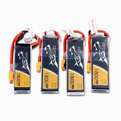 Pin tattu 1800mAh 45C 4S1P XT60 hàng chính hãng, tặng 1 jack chữ T
