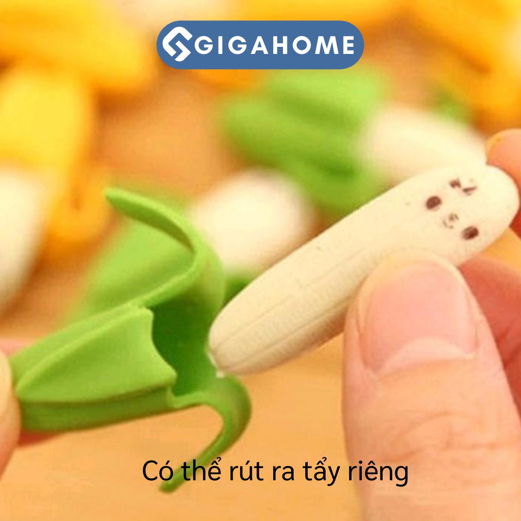 Combo 2 Cục Tẩy Hình Chuối Đáng Yêu GIGAHOME 9117
