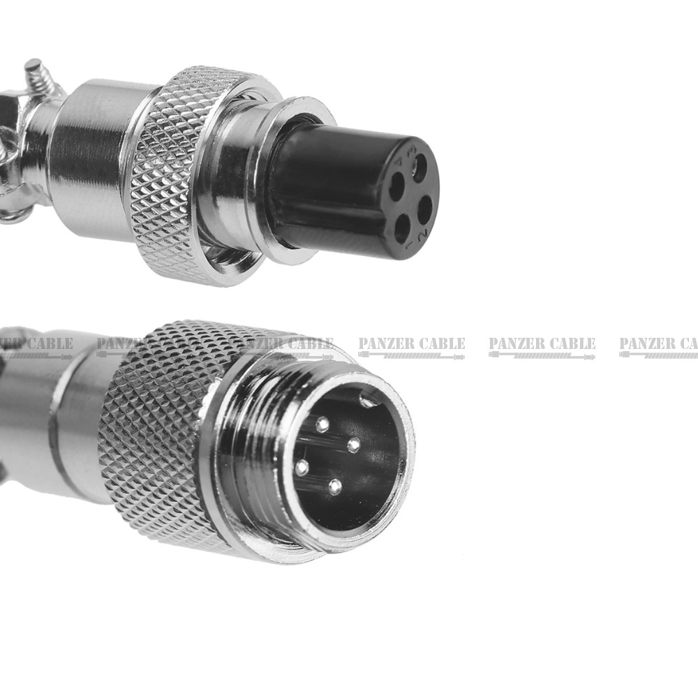 Dây cáp Panzer Cable cho bàn phím cơ Type-C, dây dù Polyethylene cao cấp, trục nối GX12, đầu cắm USB A kim loại CAO CẤP