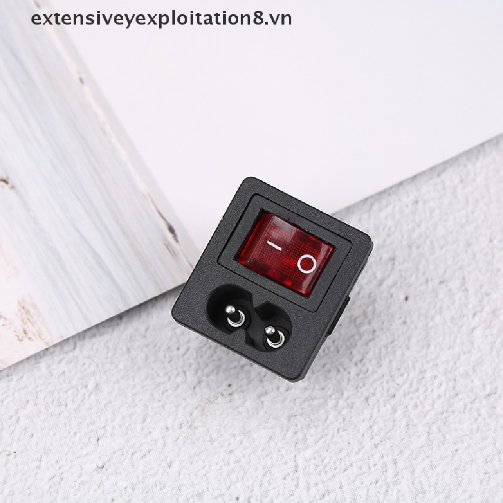Dây công tắc Rocker 250V 10A có đèn báo màu đỏ
