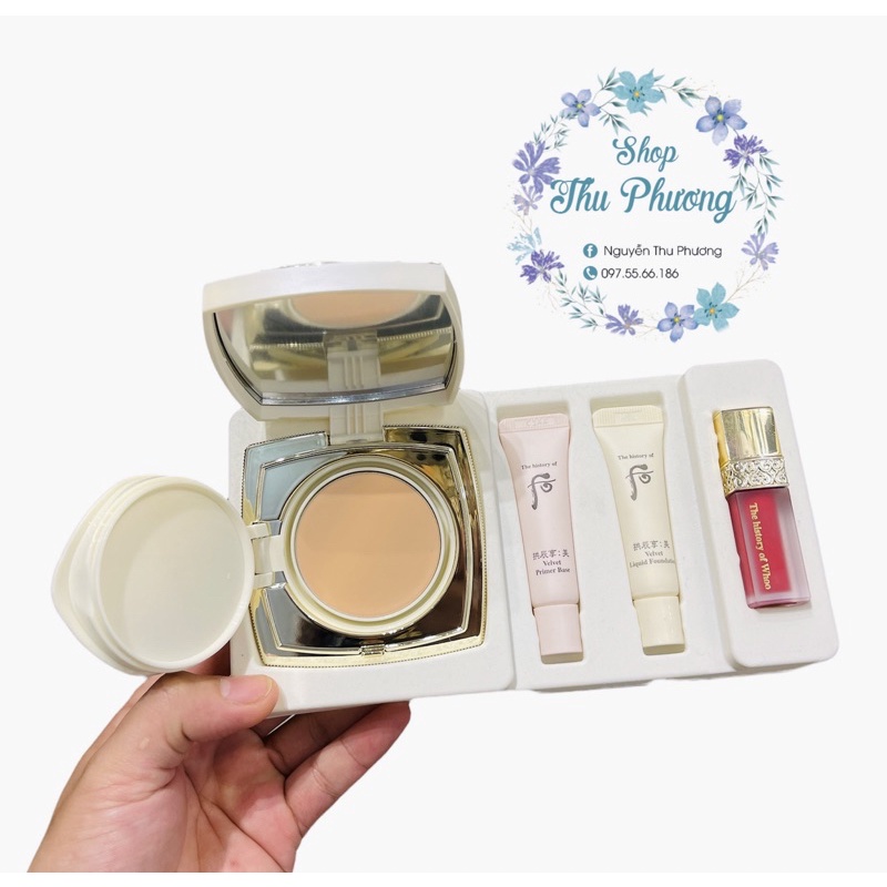 SET PHẤN NỀN WHOO VELVET FOUNDATION PACT