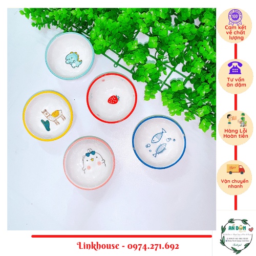 Bát sứ họa tiết siêu yêu Full Set cho bé mẫu độc quyền loại 1 dày dặn