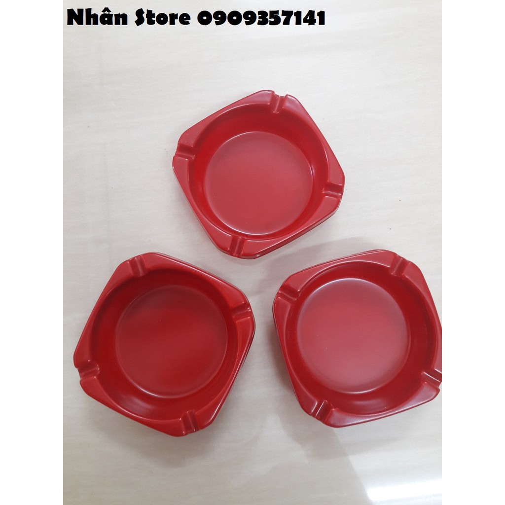 Gạt tàn nhựa melamine để bàn tiện lợi V6 (Video tự quay)