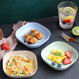 Đĩa lúa mạch hình vuông đựng snack/trái cây