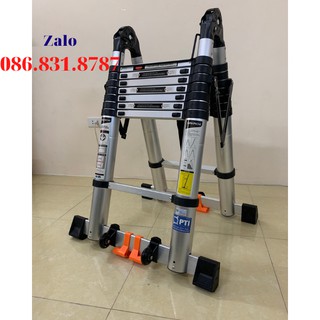 [Hàng Loại 1] Thang Nhôm Rút Chữ A 2M2 + 2M2 HAKACHI HM14CP - 4M4 - BH 2 năm. . MỚI NHẤT. HM14CP. Thang Nhôm Cao Cấp