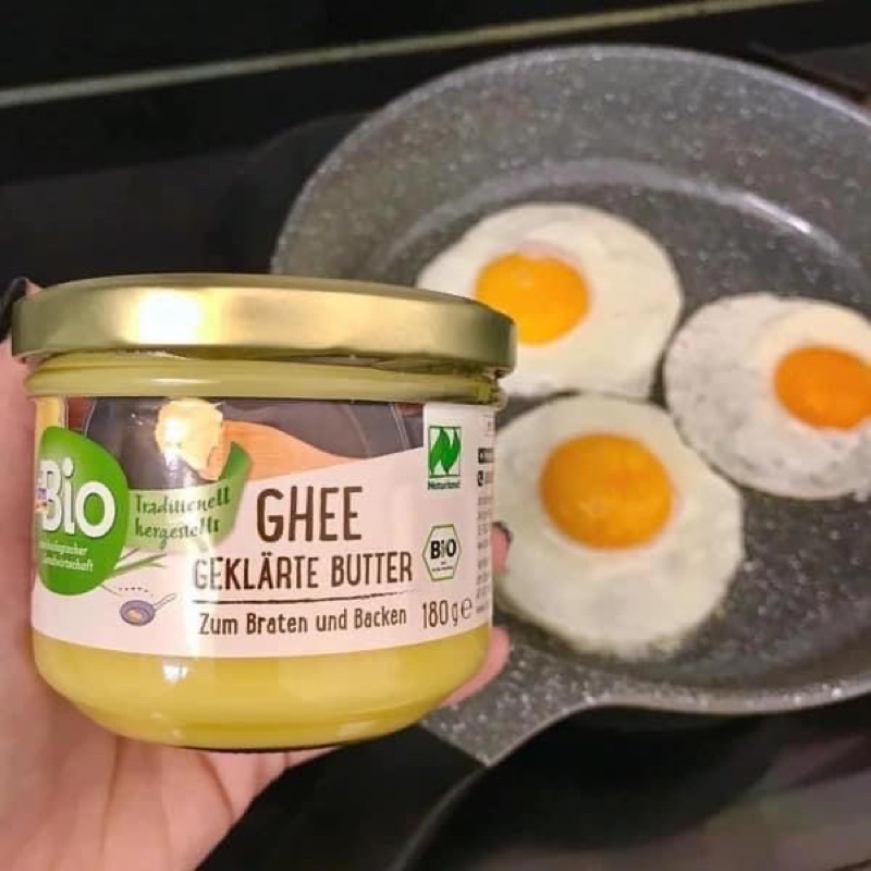 Bơ hữu cơ Ghee DMBio cho bé ăn dặm [Hàng chuẩn Air - Nội địa Đức]