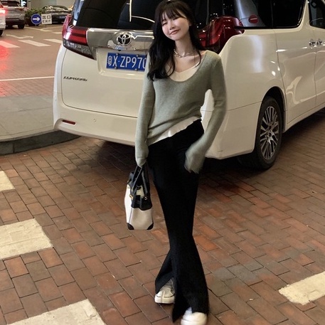 Quần dài lưng cao dáng ôm thời trang thu đông sành điệu | BigBuy360 - bigbuy360.vn