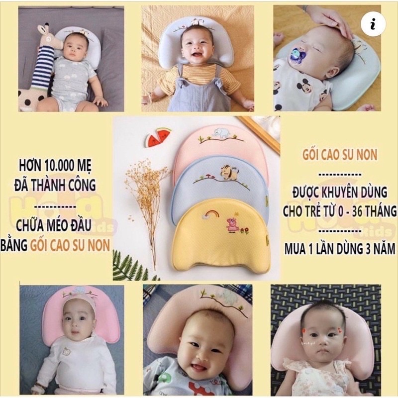 Gối babyMoov chống méo/bẹp đầu cho bé yêu