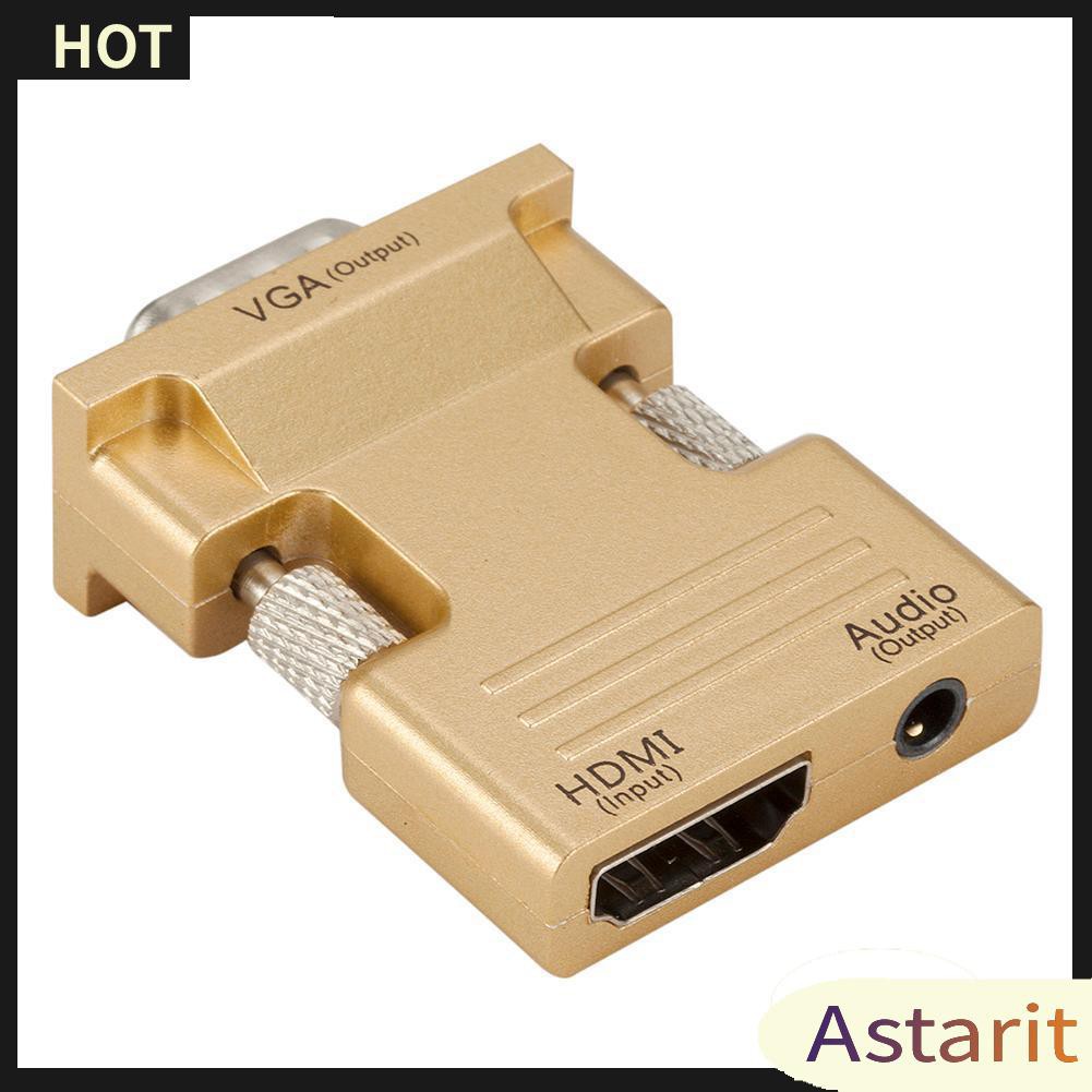 Đầu Chuyển Đổi HDMI Sang VGA Kèm Cáp Âm Thanh Với Đầu Ra Hỗ Trợ 1080P