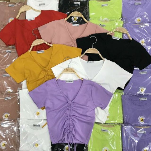 áo croptop nữ rút dây xinh xắn sexy