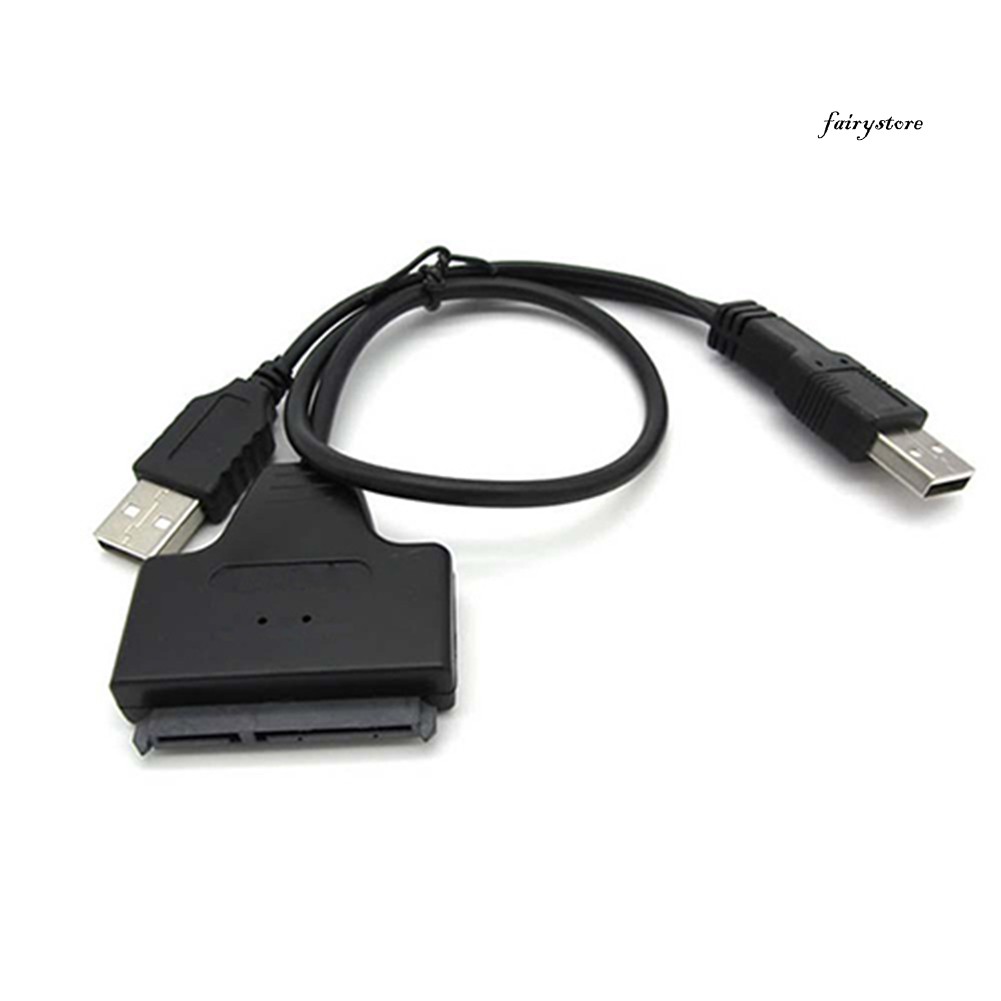 Dây Cáp Chuyển Đổi Usb 2.0 Sata 7 + 15 22pin Sang Usb 2.0 Cho Ổ Cứng 2.5 Hdd Laptop