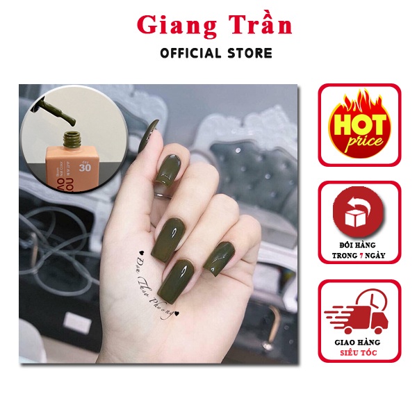 Sơn gel xanh rêu - màu HOT cho mọi loại da