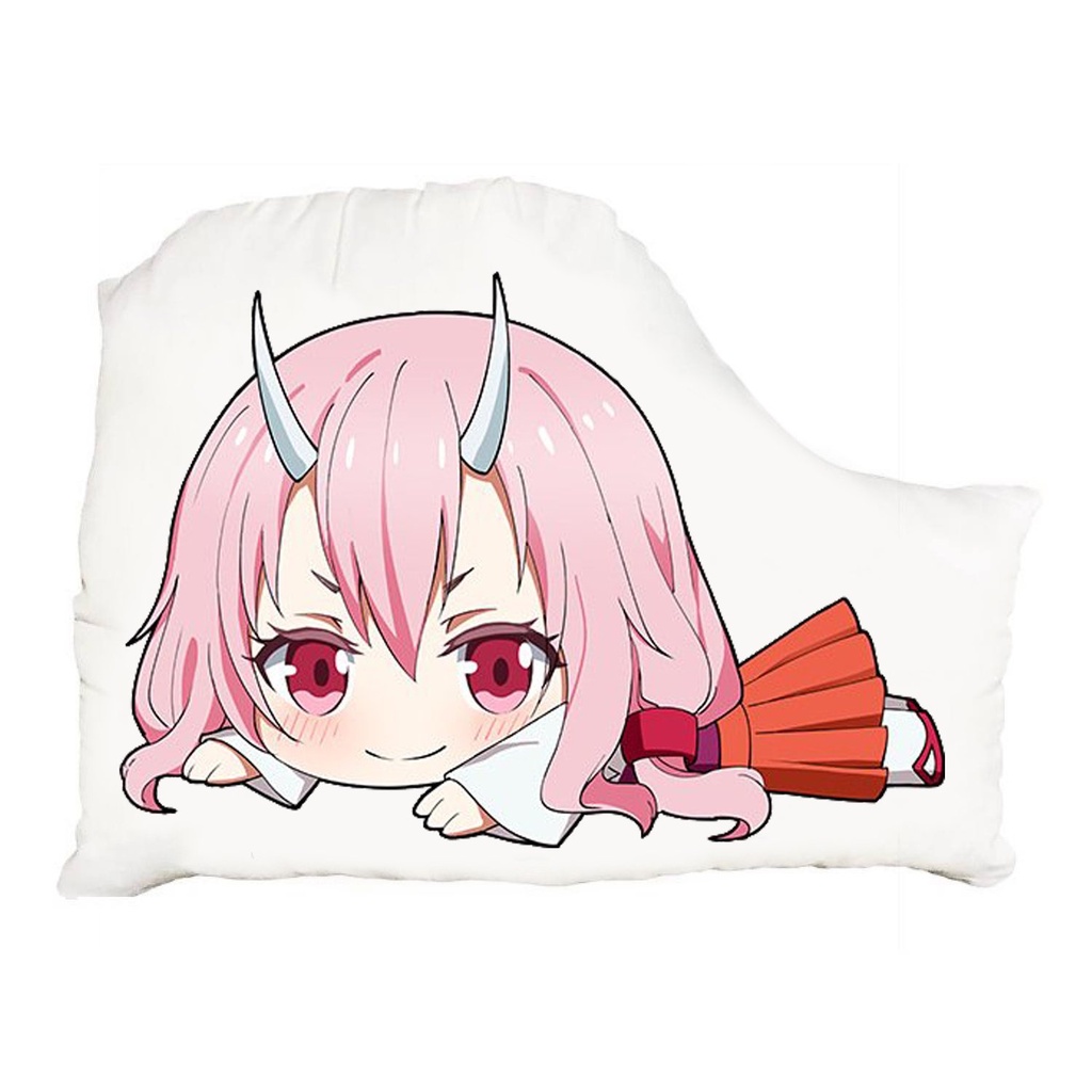 (NẰM) Gối ôm in hình nhân vật CHUYỂN SINH THÀNH SLIME Tensei-shitara Slime datta ken anime chibi tiện lợi xinh xắn êm ái