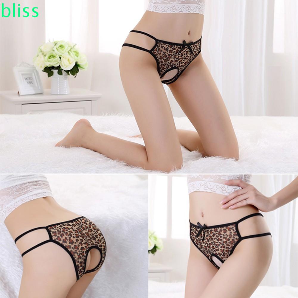 BLISS 1Pc Briefs Knicekers Lingerie Crotchless New Sexy G-string 3 Colors Hot Sale Captivating Underwear/Multicolor